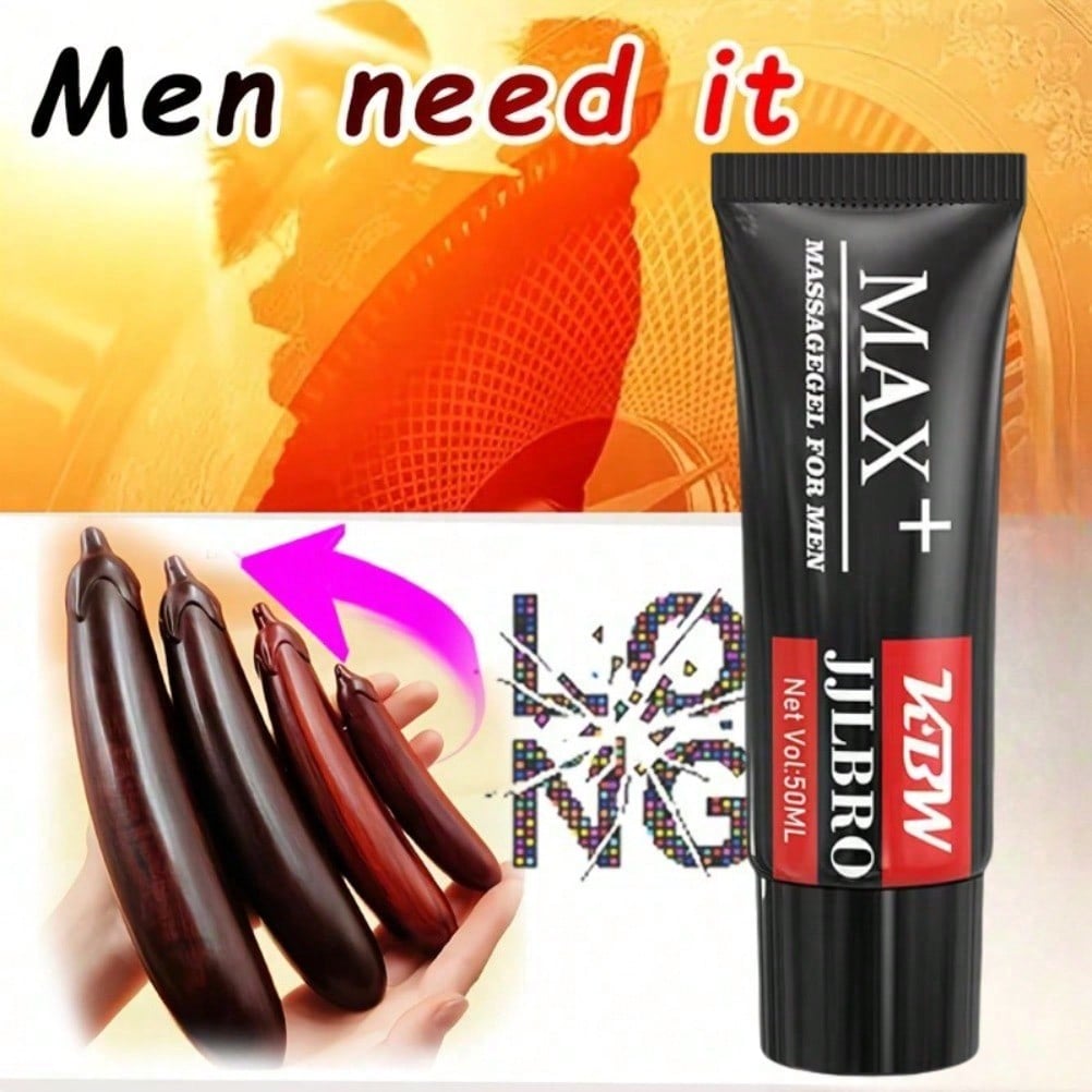 Men's Quick Cream Growth Thickening - Natural Ingredients, Improves Male Performance, Body Care, No Power Required, Easy To Apply, Men's Health Supplements, Fashion Tube Design, Premium Packaging, Durable Packaging