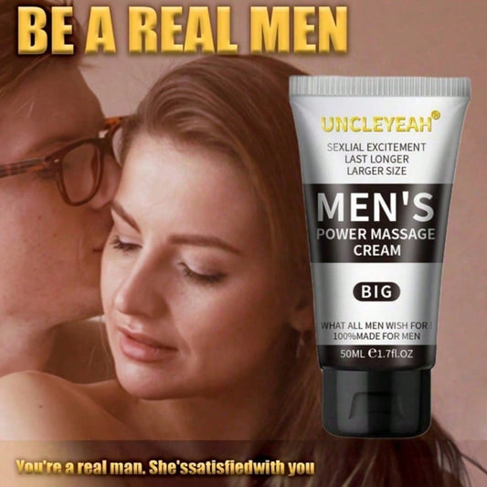 Hair Care, Men's Strength Massage Cream-Lust And , No Fragrance, All Light Beige Types, Suitable For Date Nights, Parties And Games, Party Skin Care, Strong Packaging, Glycerin-Based, YZ0Z
